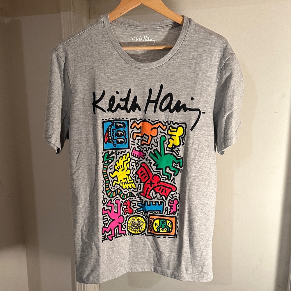 Keith Haring Kids Graphic Tee - Gray